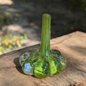 Green Handblown Glass Ringholder